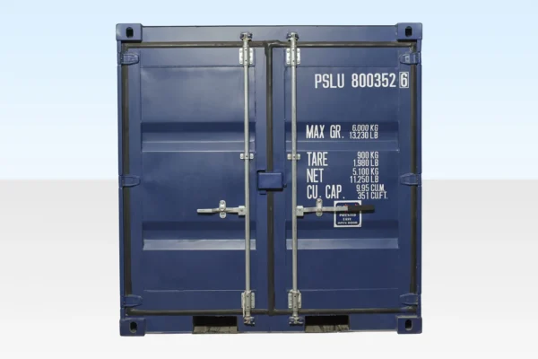 10ft x 8ft Shipping Container (One Trip) Blue