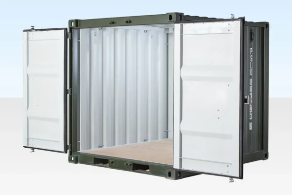 8ft One Trip Shipping Container Green - Image 2
