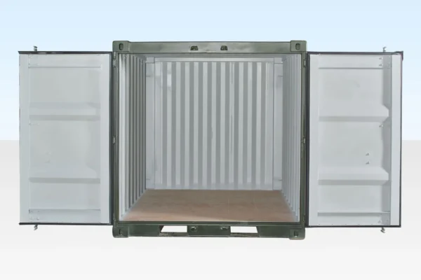 8ft One Trip Shipping Container Green - Image 3