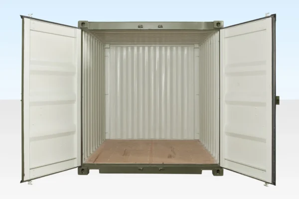 10ft x 8ft Shipping Container (One Trip) Green - Image 2