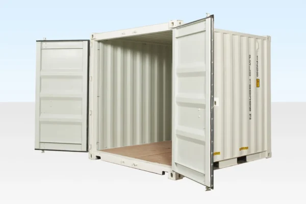 10ft x 8ft Shipping Container (One Trip) White - Image 2