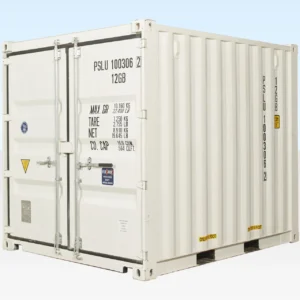 10ft x 8ft Shipping Container (One Trip) White