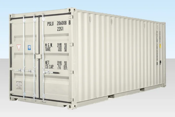 20ft Shipping Container (One Trip) White - Image 4