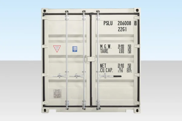 20ft Shipping Container (One Trip) White - Image 2