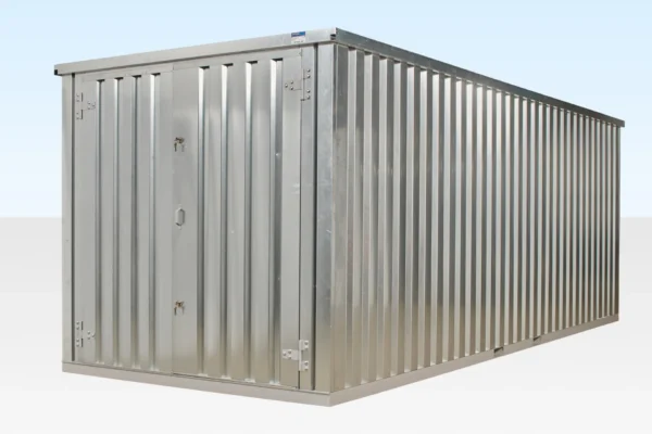 6m XL Flat Pack Container Store – Galvanised - Image 5