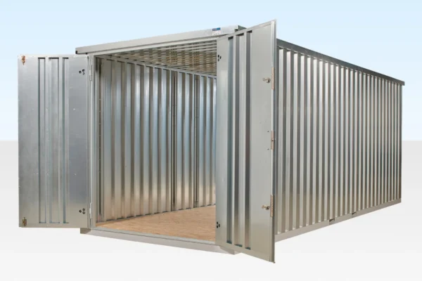 6m XL Flat Pack Container Store – Galvanised