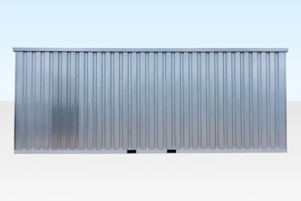 6m XL Flat Pack Container Store – Galvanised - Image 4
