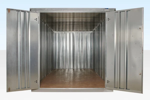 6m XL Flat Pack Container Store – Galvanised - Image 6