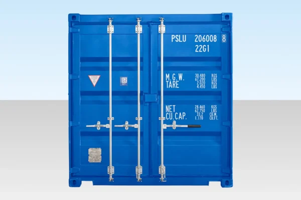 20ft Self Storage Container with Bamboo Floor – Blue - Image 2