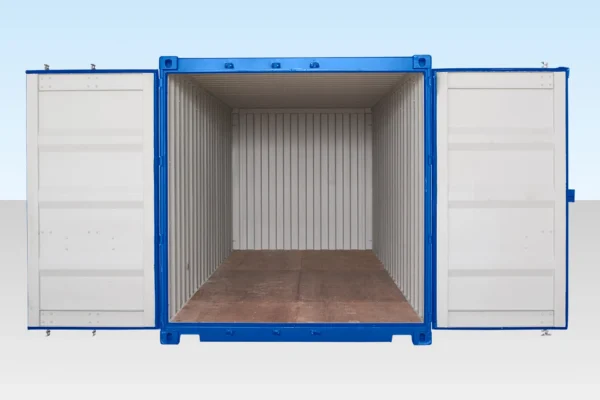 20ft Self Storage Container with Bamboo Floor – Blue - Image 3