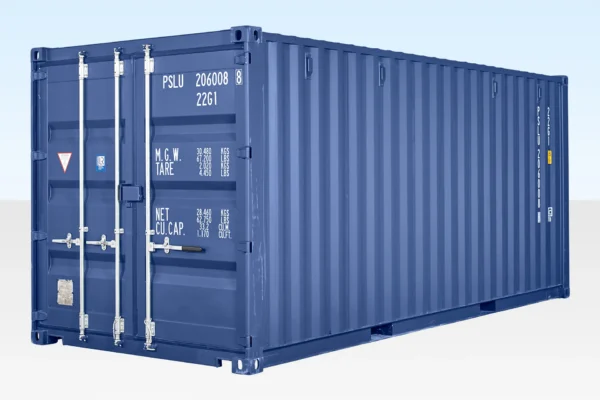 20ft Shipping Container (One Trip) Blue - Image 4