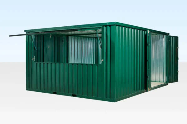3m x 4.2m Side Linked Flat Packed Kiosk Bundle (RAL6005) - Image 3