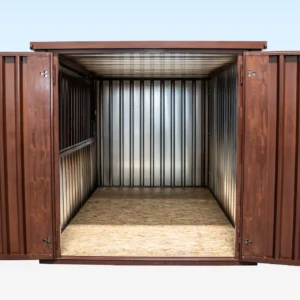 4m XL Flat Pack Kiosk – Wood Effect