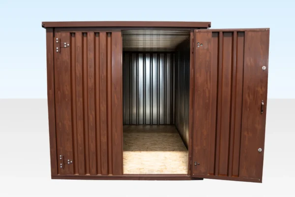 4m XL Flat Pack Kiosk – Wood Effect - Image 5