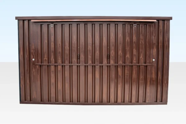 4m XL Flat Pack Kiosk – Wood Effect - Image 6