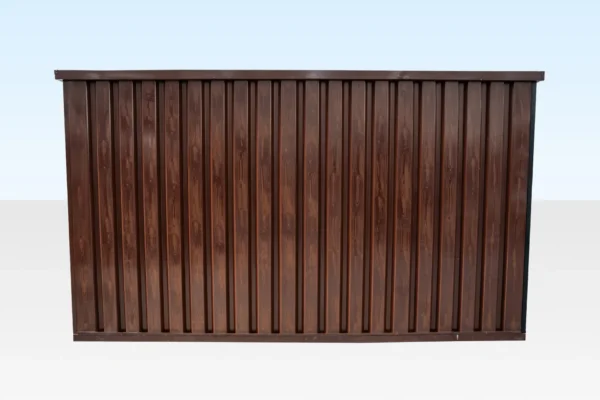 4m XL Flat Pack Kiosk – Wood Effect - Image 7