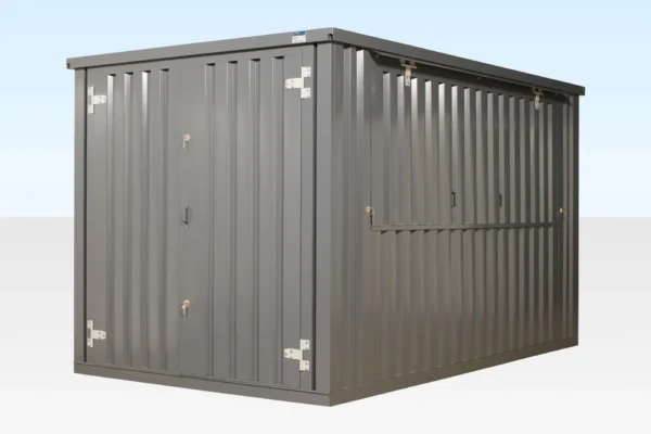 4m XL Flat Pack Kiosk (RAL7015) - Image 4